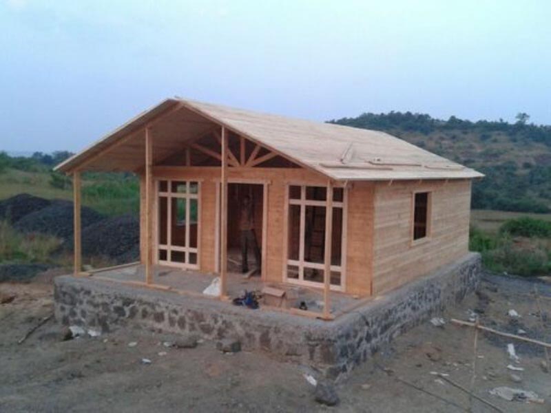 Начало строительства дома.