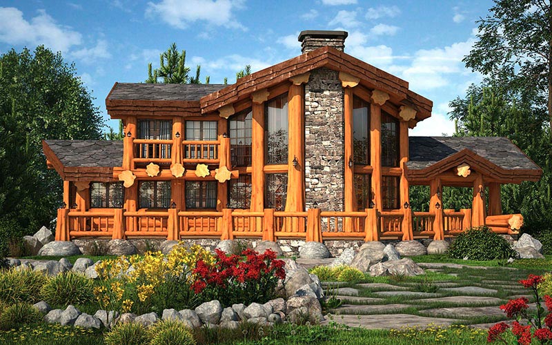Проекты дачных деревянных домов.